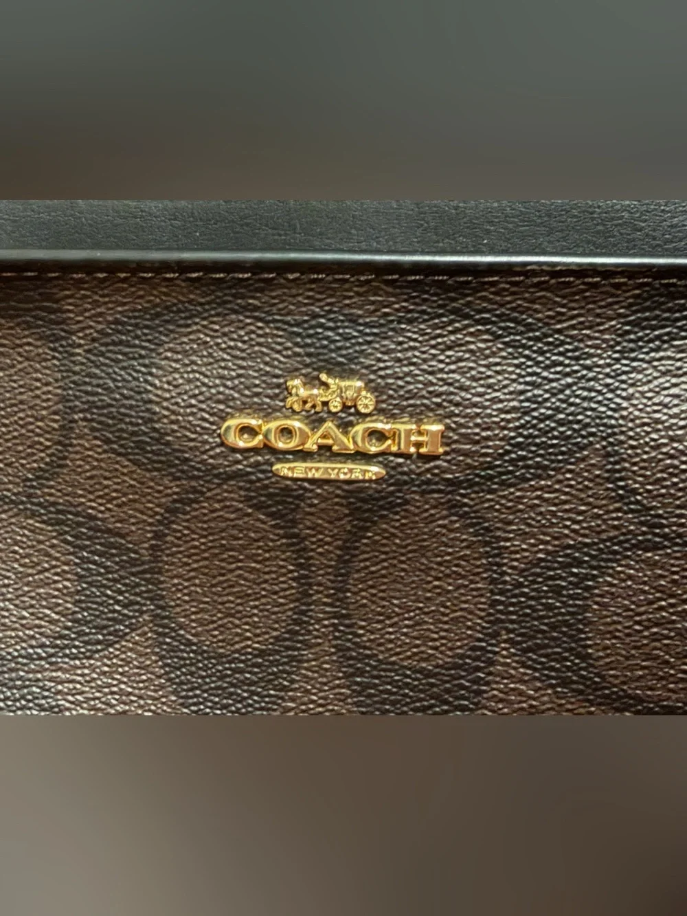 Vintage Coach East/West Crossbody Bag with Pop-Up Pouch